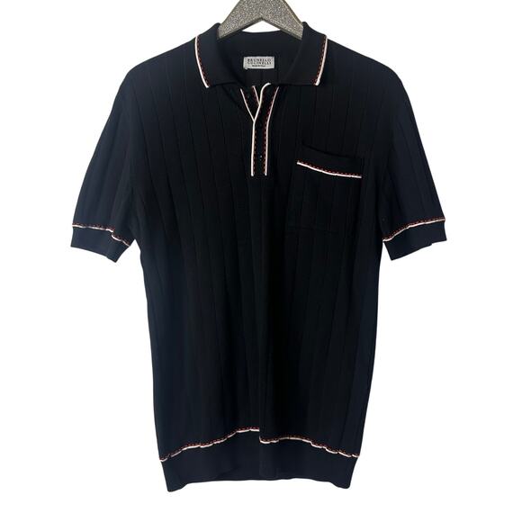 Brunello Cucinelli Cotton Ribbed Knit Polo Shirt - Picture 2 of 8